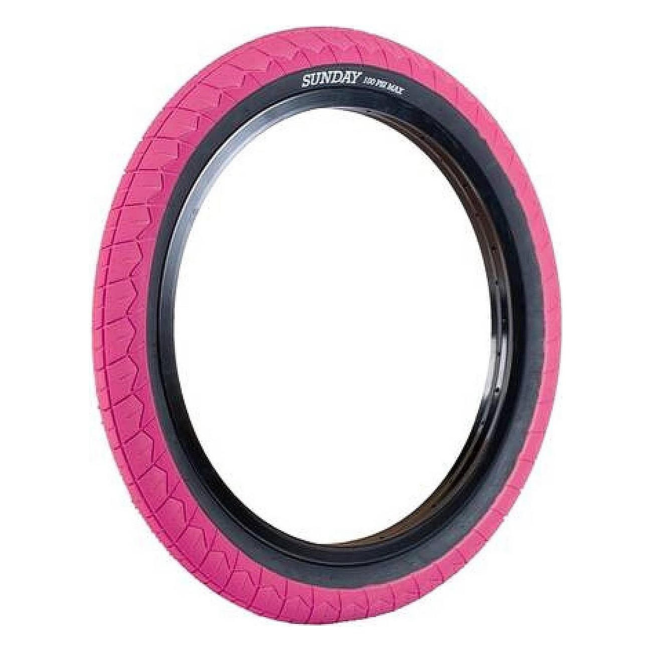 Neumático Current V2 20x2.40' Rosa con Banda Negra para BMX - 1