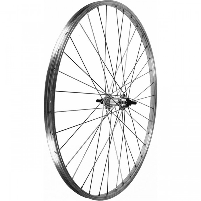 Roues Arrière 26' 3/8 en Aluminium avec Roulements pour Pneus, 1 Vitesse - 1