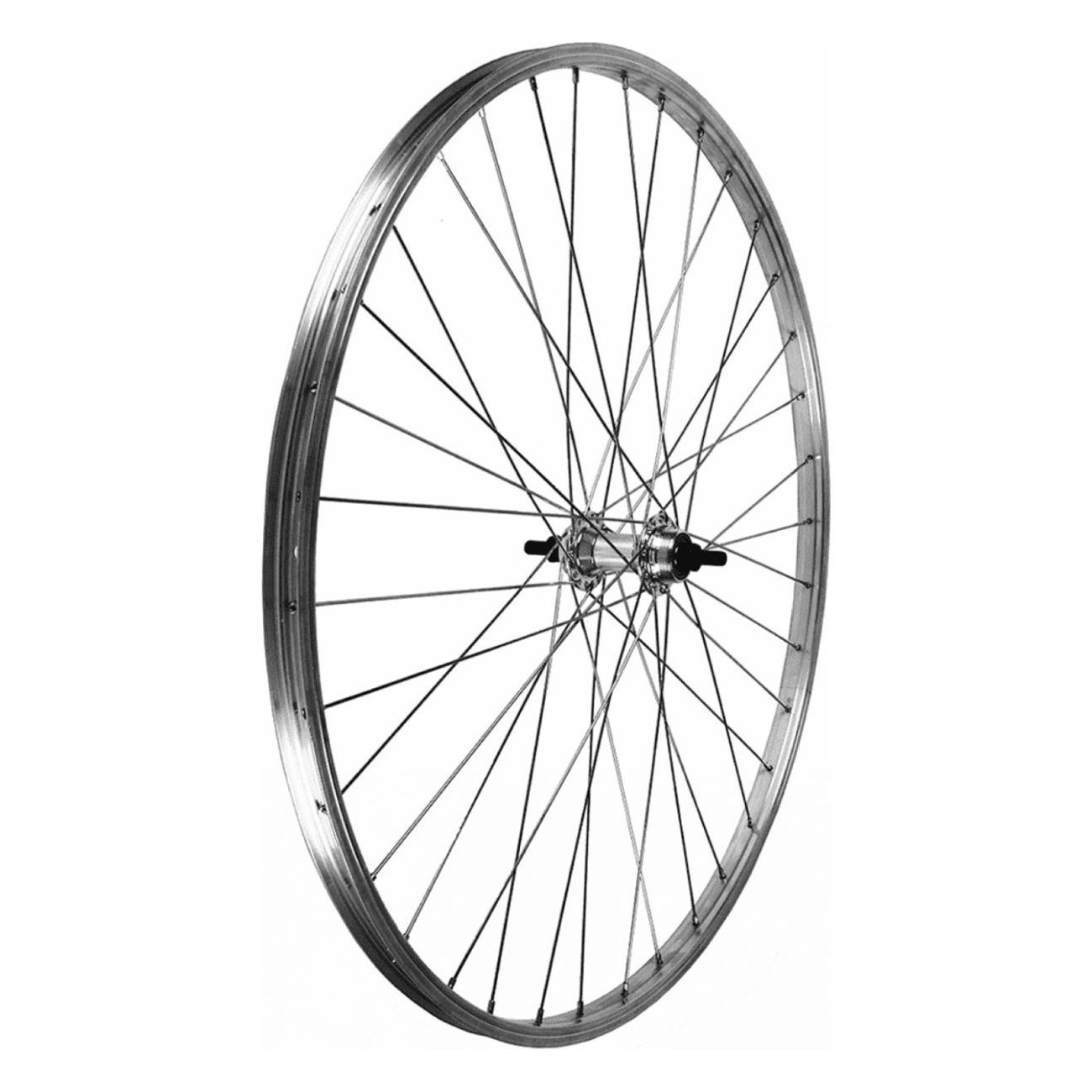 Roues Arrière 26' 3/8 en Aluminium avec Roulements pour Pneus, 1 Vitesse - 1