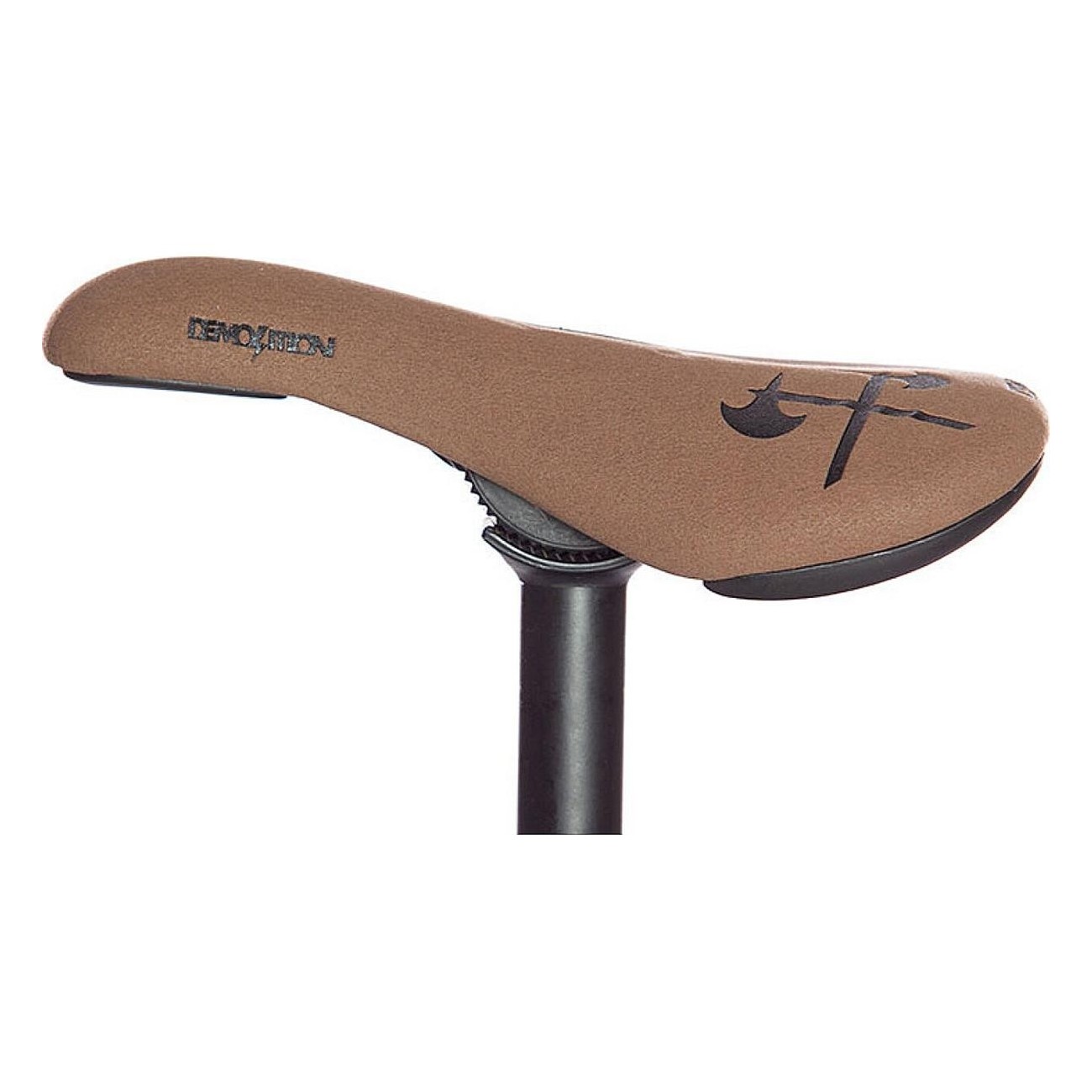 Sedile da Demolizione Slim Marrone con Logo Axes in Rilievo - Compatibile con Sistemi Pivotal - 1 - Selle - 0810006443653