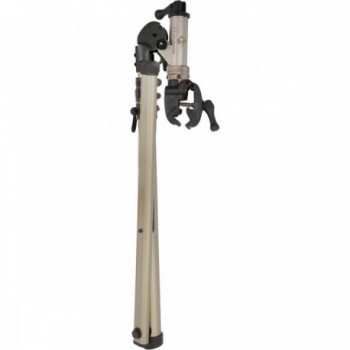 M-Wave Top Assist 2 Folding Aluminum Bike Repair Stand, Gold, 360° Rotating Head - 2