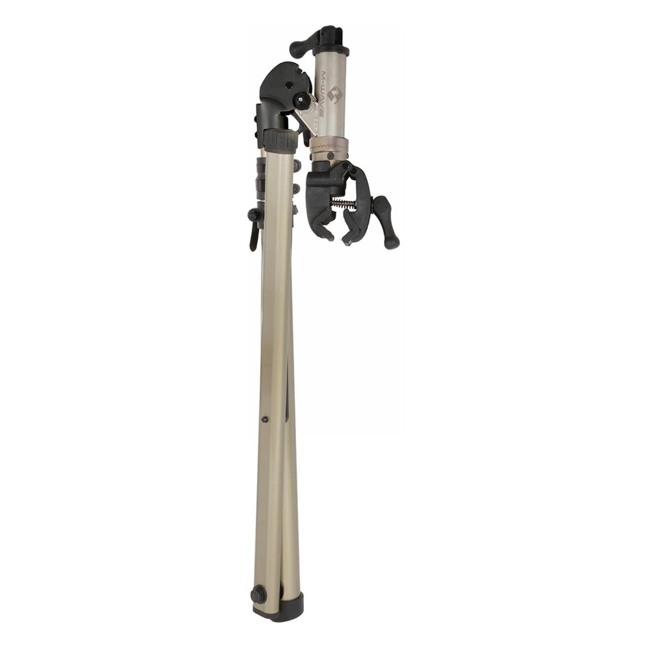 M-Wave Top Assist 2 Folding Aluminum Bike Repair Stand, Gold, 360° Rotating Head - 2