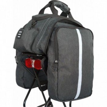 Urban Expander 20L Gray Waterproof Rear Rack Bag with Shoulder Strap - 1