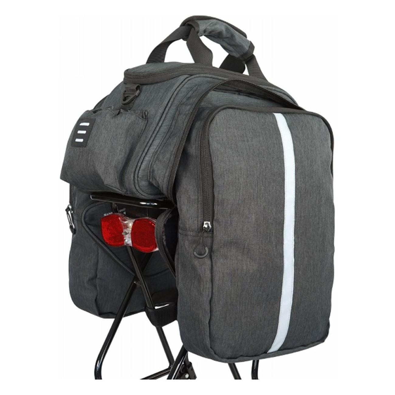 Urban Expander 20L Gray Waterproof Rear Rack Bag with Shoulder Strap - 1