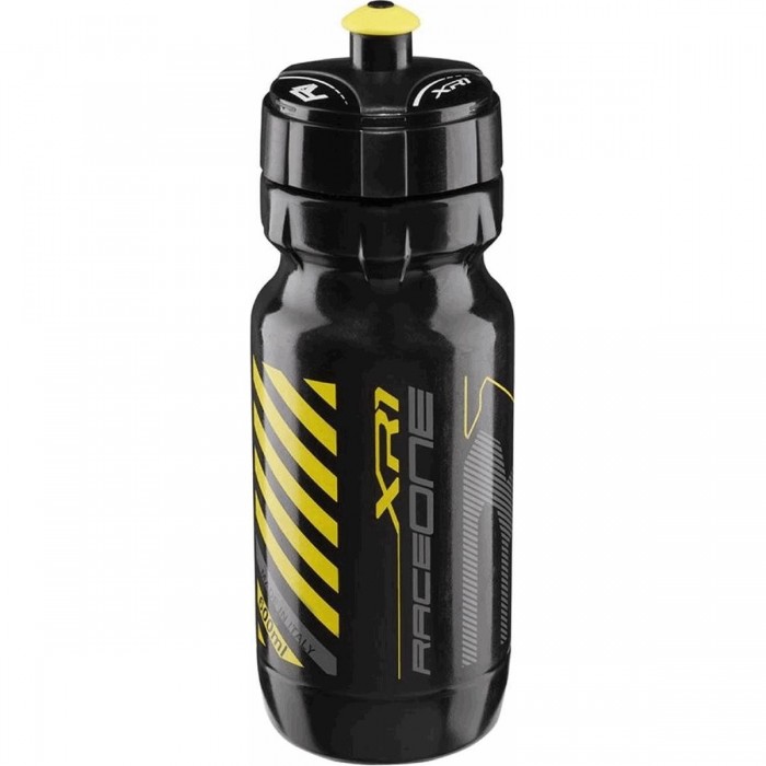 XR1 600ml Black/Yellow Water Bottle with Black Cap RaceOne - 1