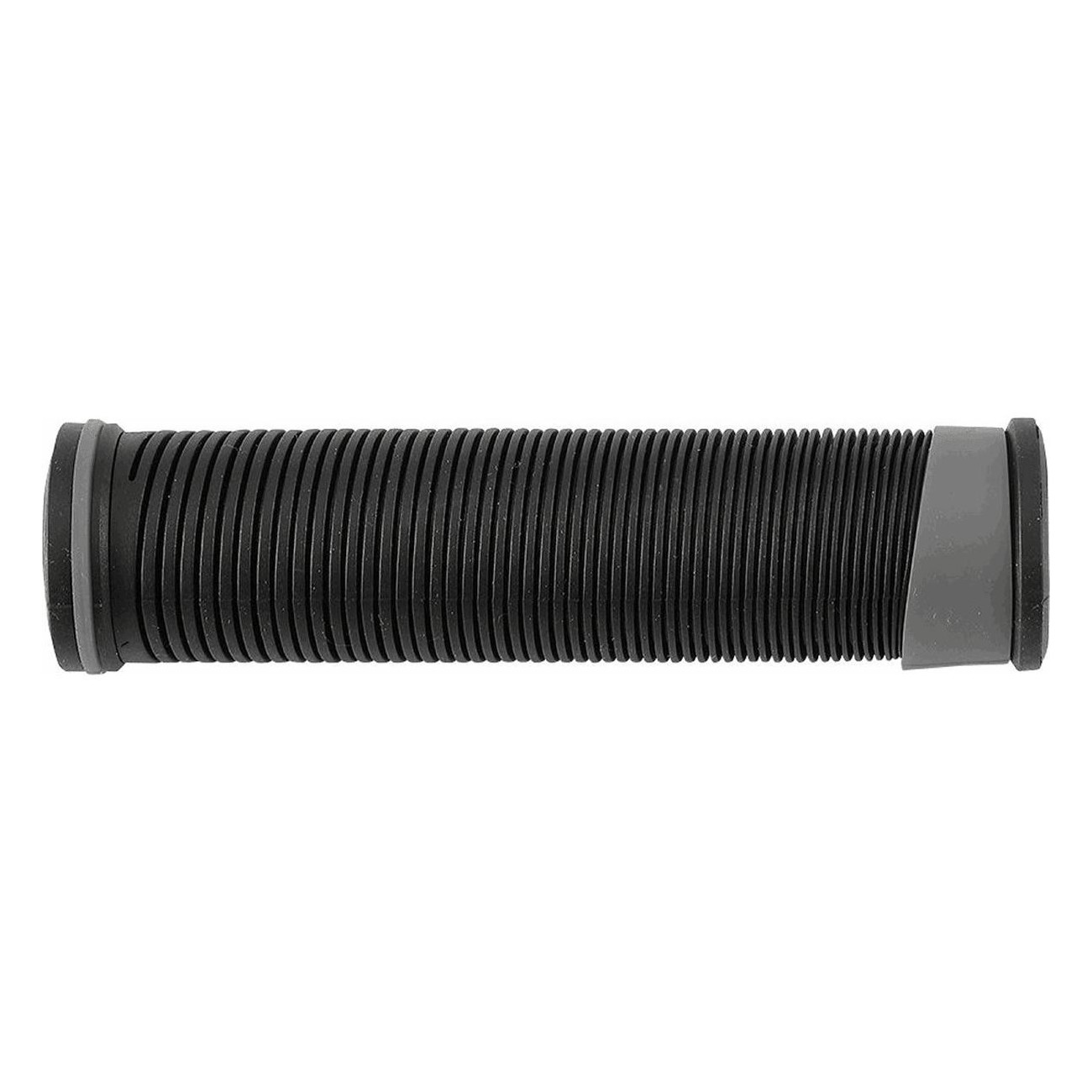 MTB Grips 128mm Soft Rubber Black/Grey - Model MVT EK - 1