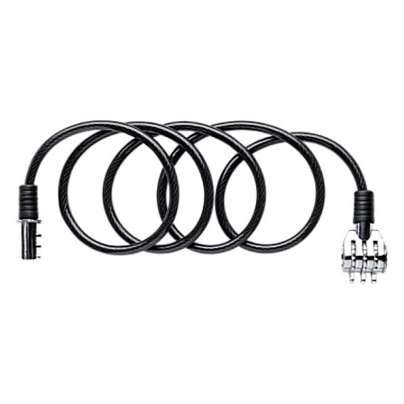 Lucchetto a Spirale BONINBIKE 6x1200 mm con Combinazione Nero - 2 - Lucchetti - 8032853055083