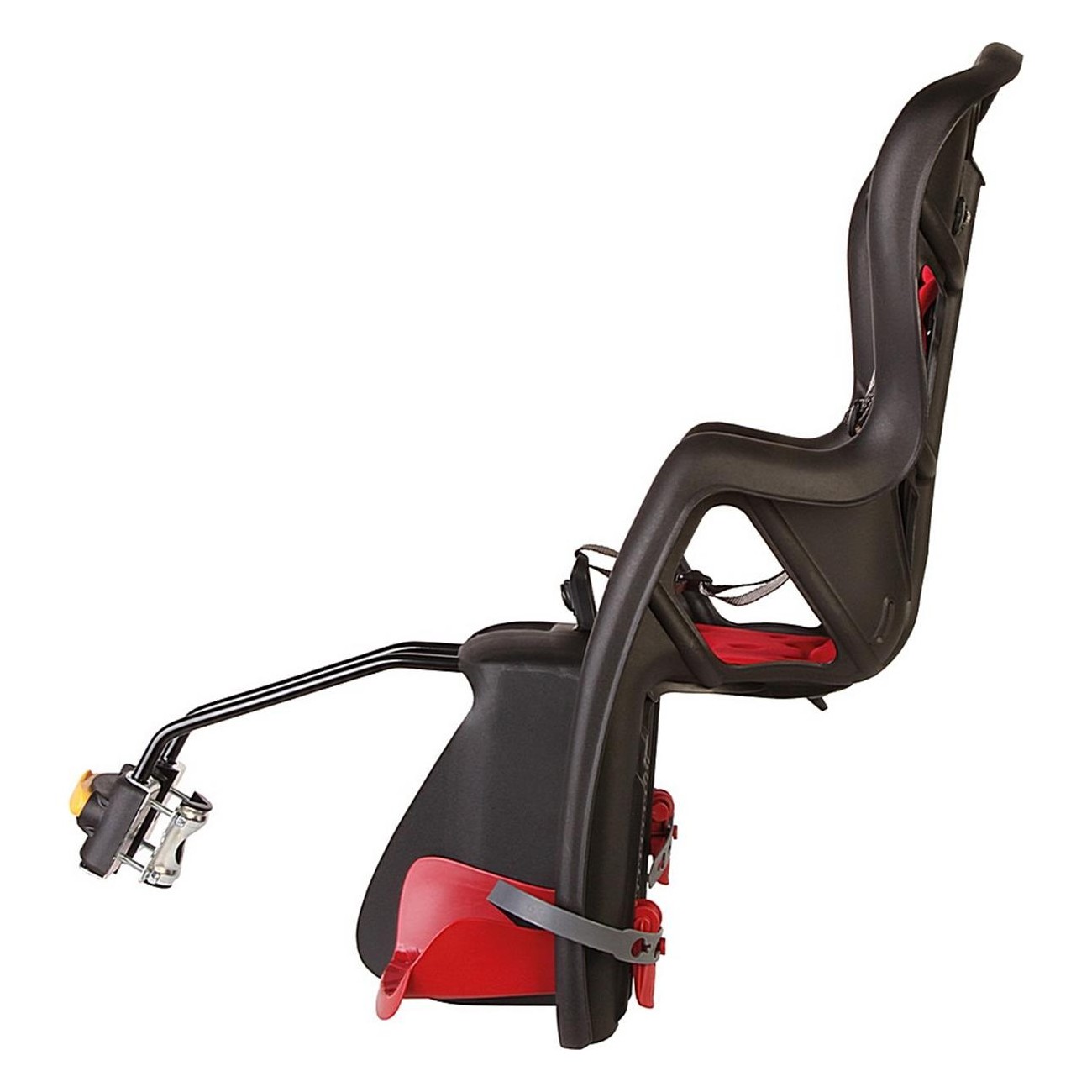 Pepe Rear Child Seat, Black/Red Frame, EN 14344 Certified - 2