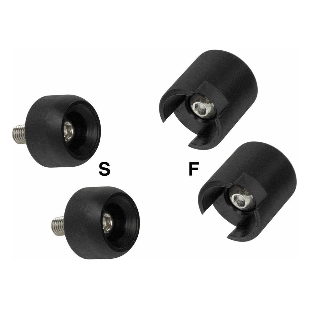 Black Wheel Locking Pads for BiciSupport Workstation - Essential Spare Part - 1