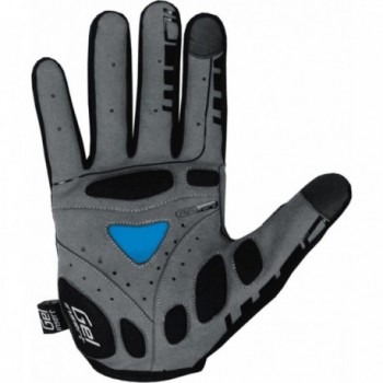 Summer Long Bump Gel Pro Gloves Black/Blue Size S with Gel Padding and Ventilation - 2