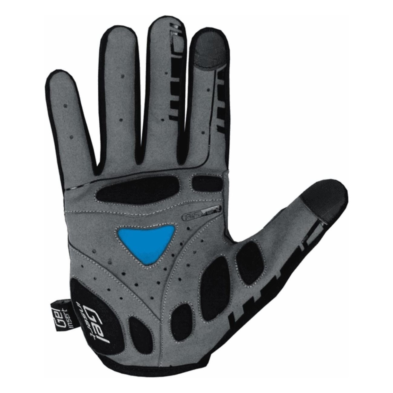 Summer Long Bump Gel Pro Gloves Black/Blue Size S with Gel Padding and Ventilation - 2