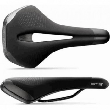 ST5 Gel Flow Saddle Black 165x276mm - Comfort & Performance for Sportouring - 1