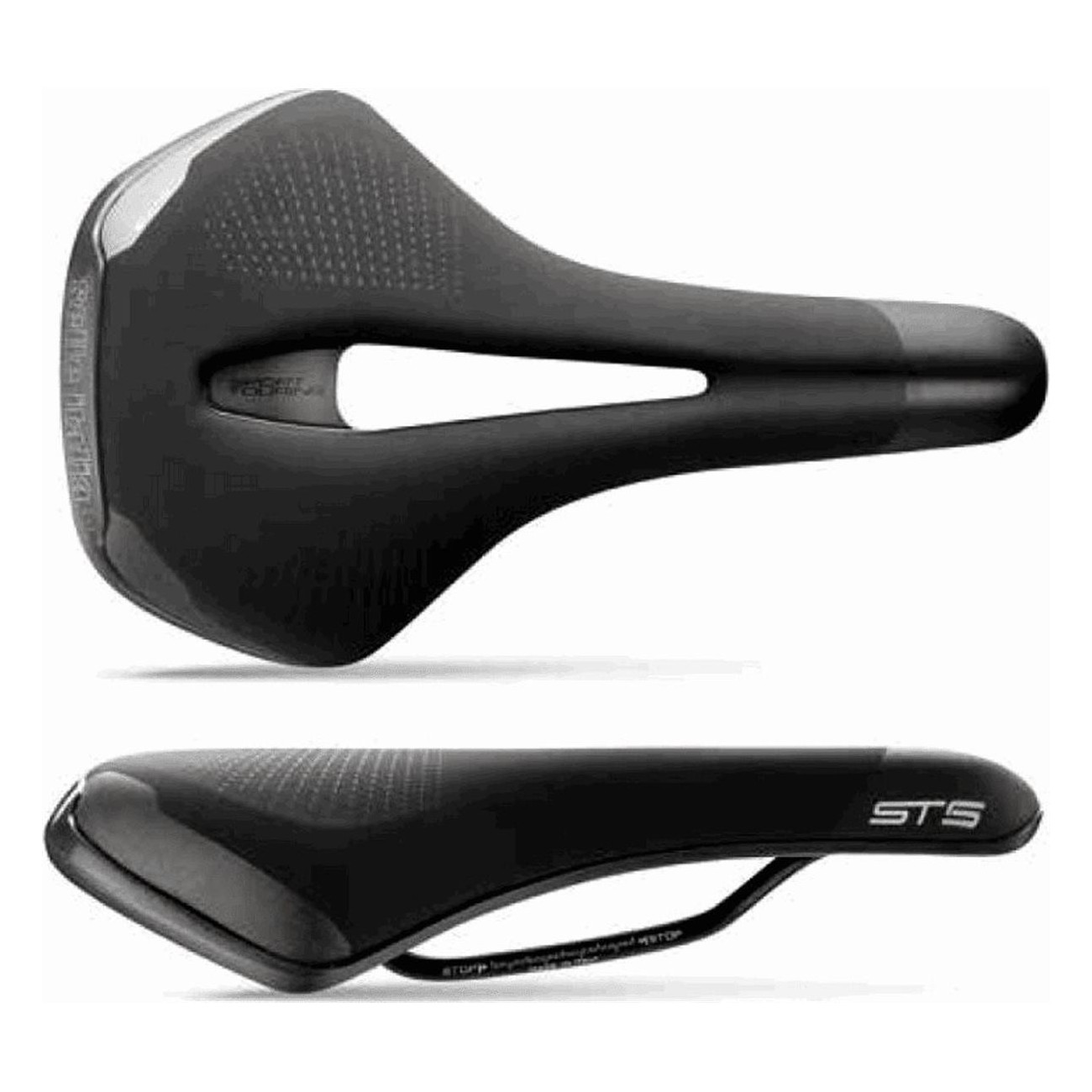 ST5 Gel Flow Saddle Black 165x276mm - Comfort & Performance for Sportouring - 1