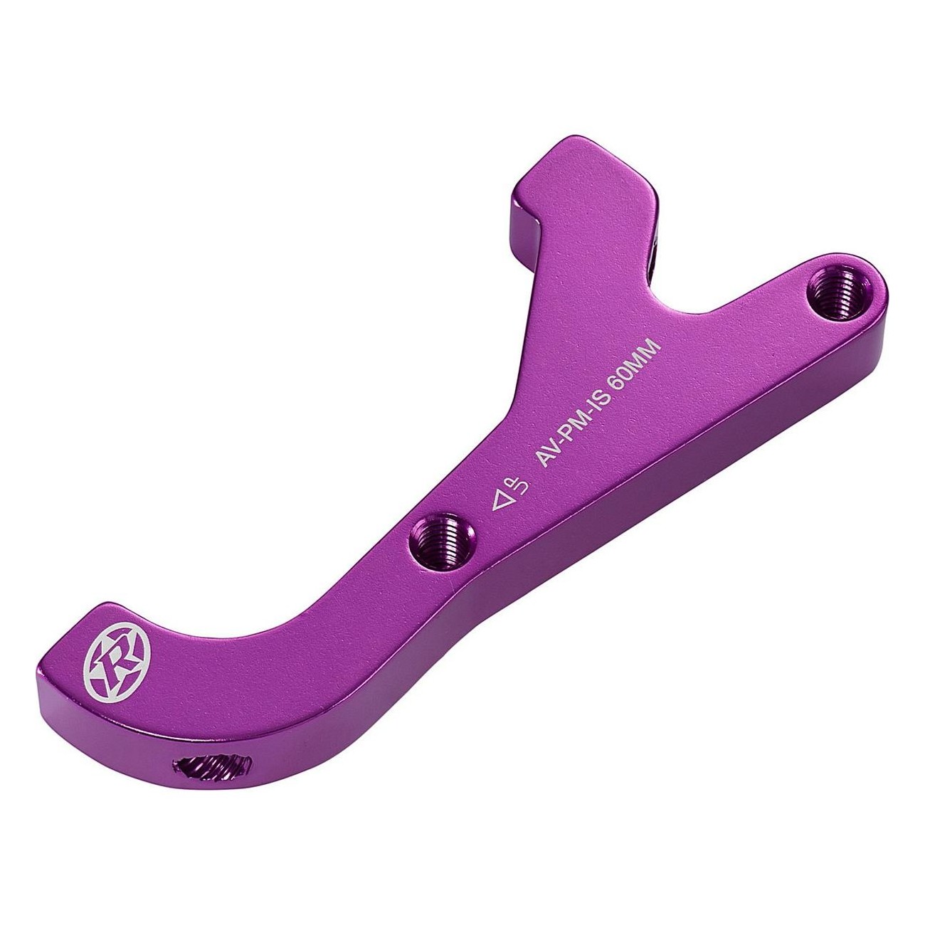 Rear Brake Disc Adapter IS-PM 200 mm Avid HR in Purple Aluminum - 1