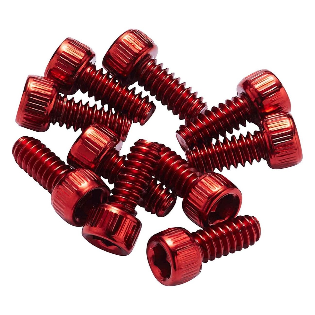 Red Steel 11mm Reverse Pedal Pins for Escape Pro, Black One, Base - 10 pcs - 1