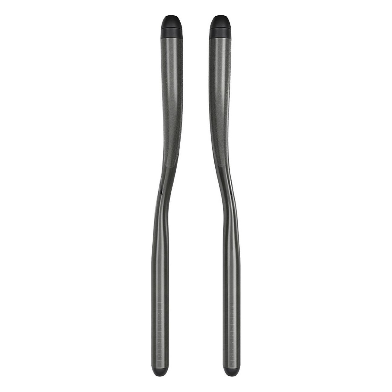 Extensiones Vuka Carbon Evo 110 en Carbono, 38cm, Negro Mate - Aerodinámico y Cómodo para Bicicleta - 1