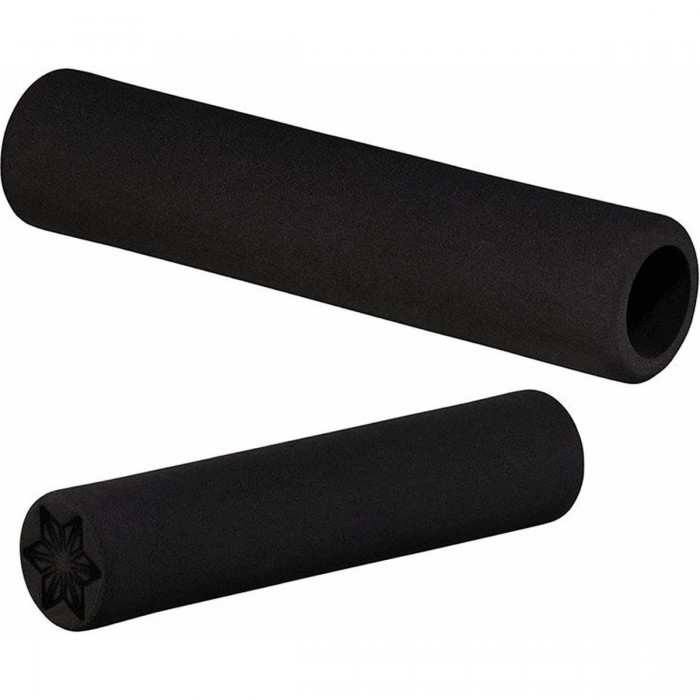 Manopole Supacaz Supalite Foam 32mm, 18g, Nero - Ultraleggere e Confortevoli - 1 - Manopole - 0660902386710