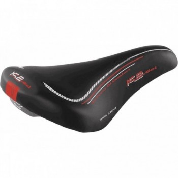 Selle VTT Citybike K2 Gel Noir avec rembourrage en gel, 285x160 mm, 400g - 1