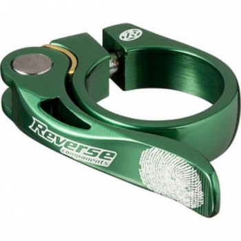 Abrazadera de Silla Reverse Long Life Ø34,9mm Verde con Bloqueo de Latón - 1