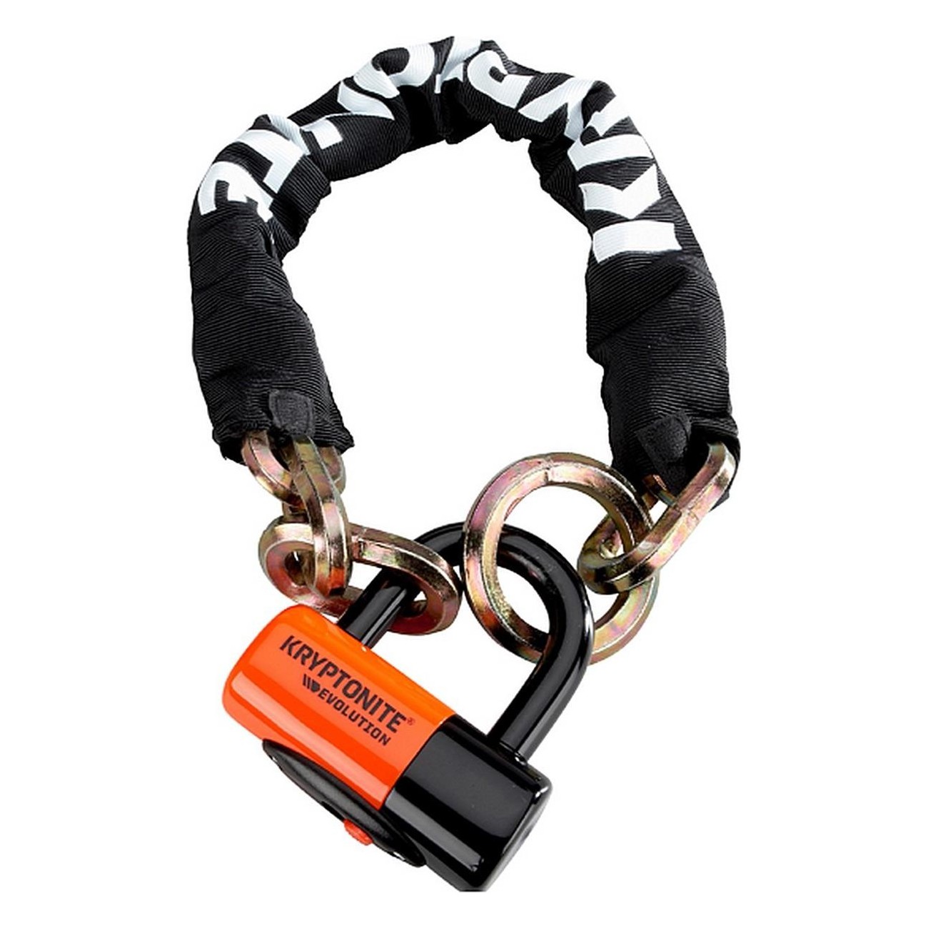 Catena di Sicurezza New York Noose 1275 con Lucchetto Evolution Series 4 - Nero e Arancio, Protezione 9/10 - 1 - Lucchetti - 072