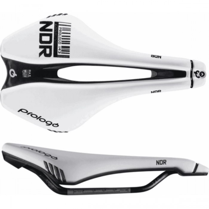 Sella Dimension NDR 245x143mm Bianco/Nero - Ergonomica per Off Road e Strada, Uomo e Donna - 1 - Selle - 4716112780223