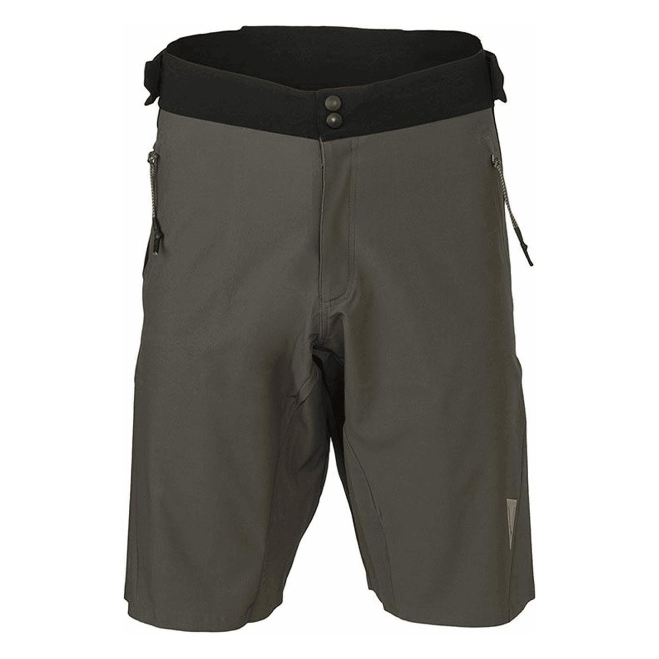 Men's Military Green MTB Shorts S - Breathable, Stretchy, Water-Repellent - 1