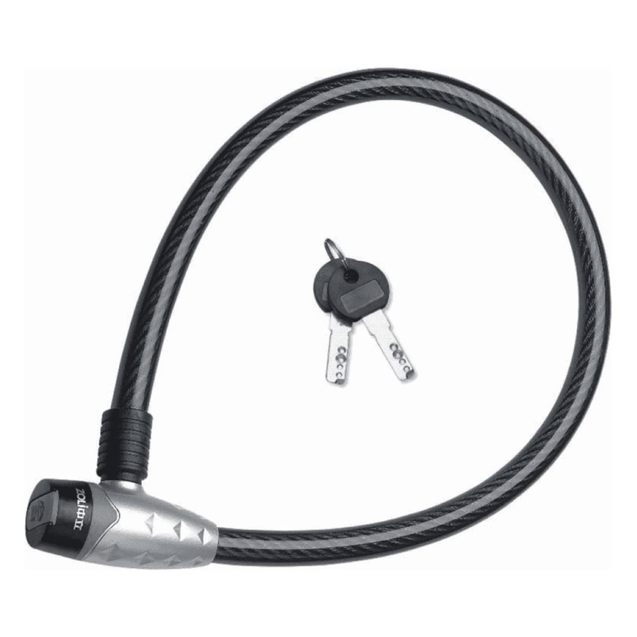 Candado de Cable BONINBIKE 15x1000 mm Negro/Gris - Seguridad y Práctica para Bicicletas - 1