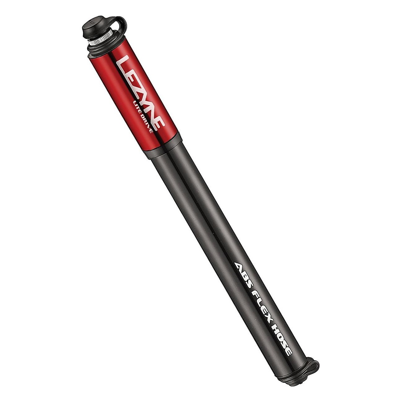 Lezyne CNC Lite Drive Medium Red Hand Pump - High Pressure, Lightweight - 1