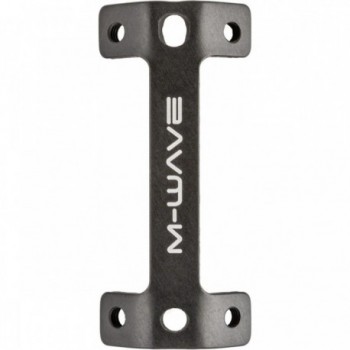 M-WAVE Ada Two Adapter for 2 Bottle Cages, 9g, Black Aluminum - 1