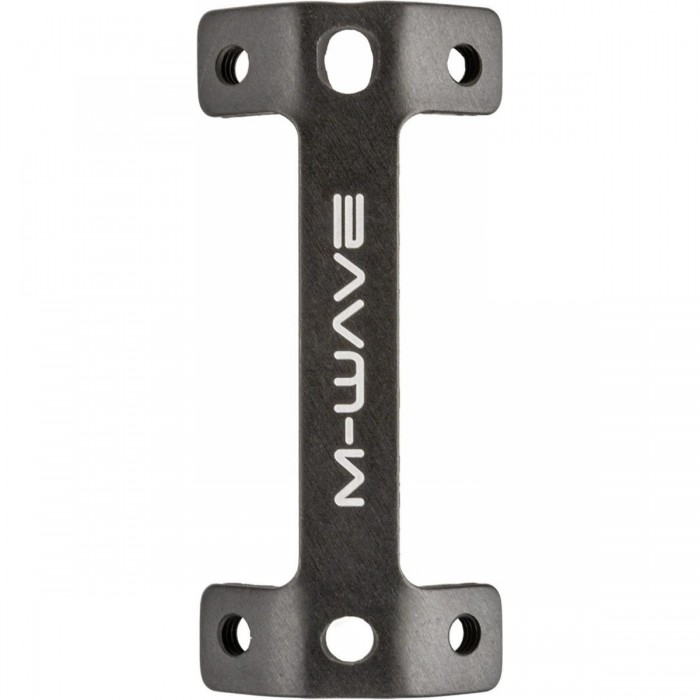 M-WAVE Ada Two Adapter for 2 Bottle Cages, 9g, Black Aluminum - 1