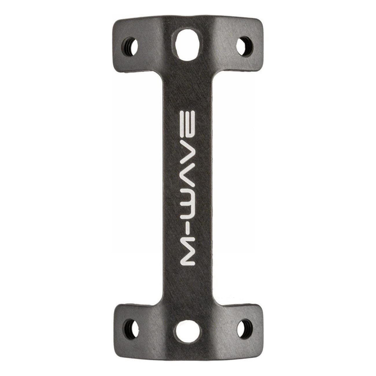 M-WAVE Ada Two Adapter for 2 Bottle Cages, 9g, Black Aluminum - 1