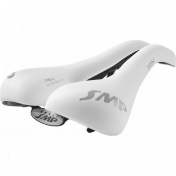 Trekking Saddle TRK Medium White 2020 for Citybike and Electric - Comfort and Durability - 1