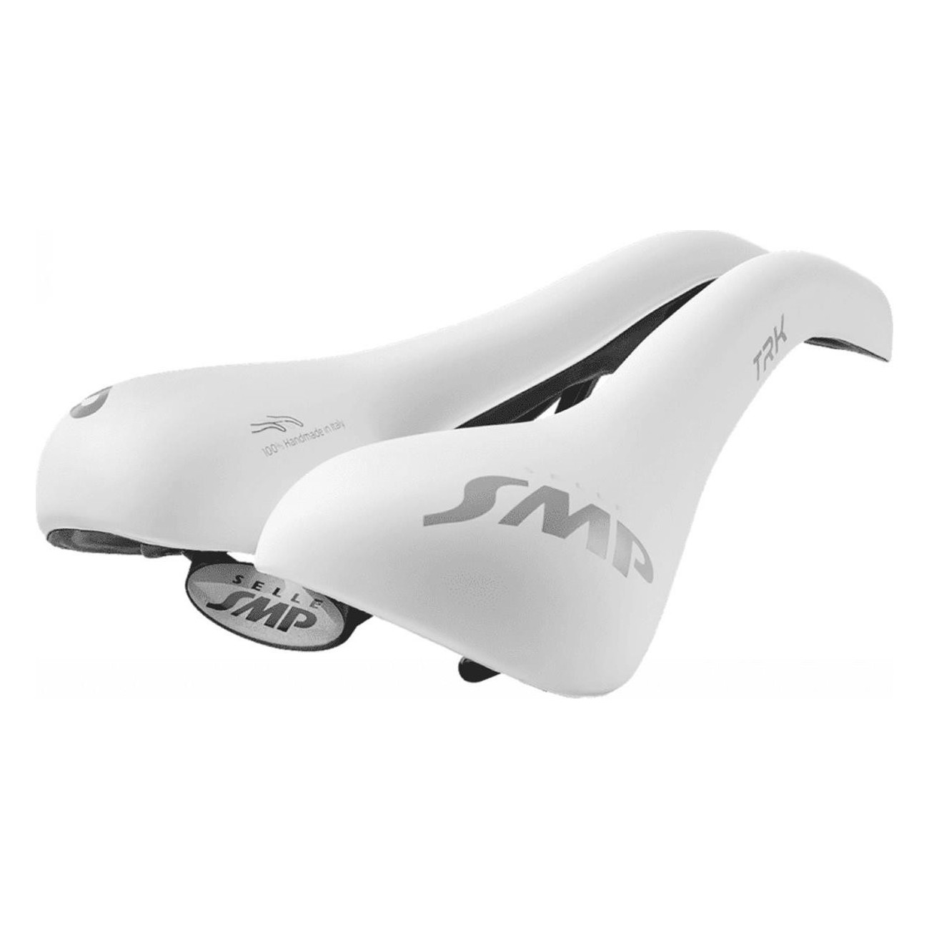 Trekking Saddle TRK Medium White 2020 for Citybike and Electric - Comfort and Durability - 1