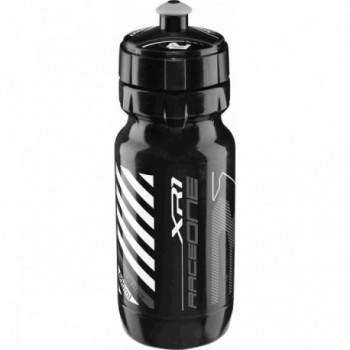 Botella Deportiva XR1 600ml Negra y Plata con Tapa RaceOne - 1