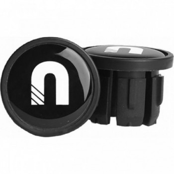 Nabico Racing Handlebar Plugs in Plastic/Gel with Elegant Logo - 1