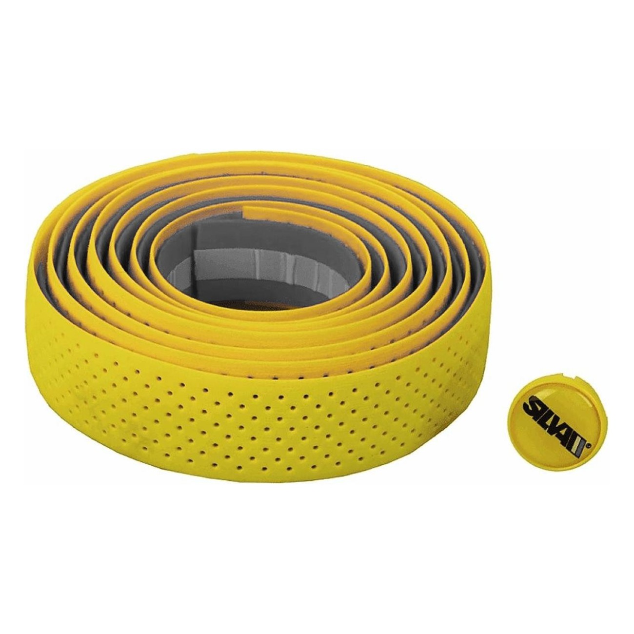 Yellow Polyurethane Handlebar Tape with Holes for Adults - Comfort & Style - 1