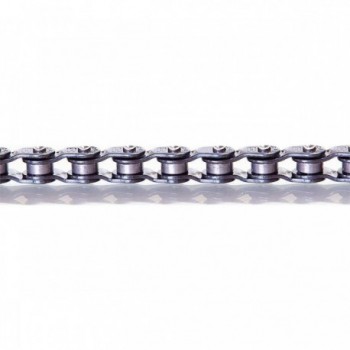 Half-Link Chain 1/8' 100 Links Dark Silver - Durable and Stylish - 2