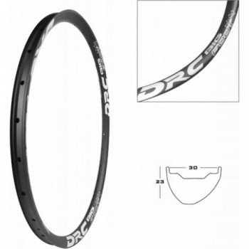 Jante VTT 27.5' en Aluminium Tubeless Ready, 32 Trous, Frein à Disque, Noir - 1