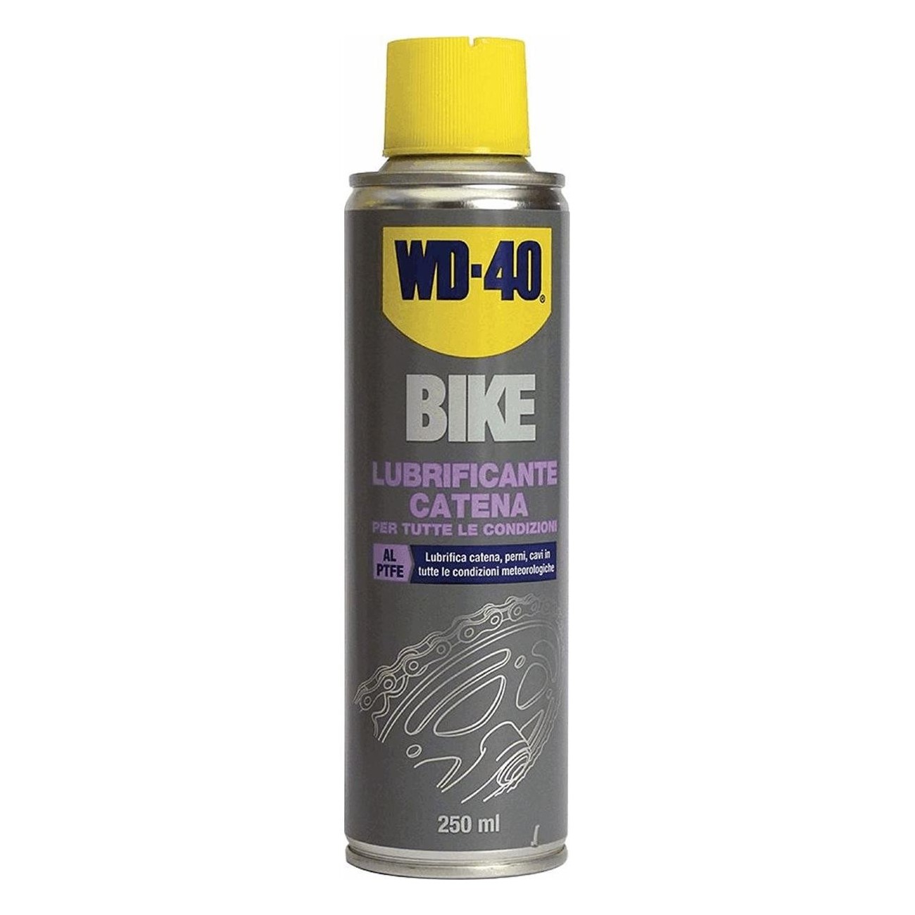 Lubrifiant Spray Chaîne 250ml avec PTFE pour Toutes les Saisons - WD-40 - 1