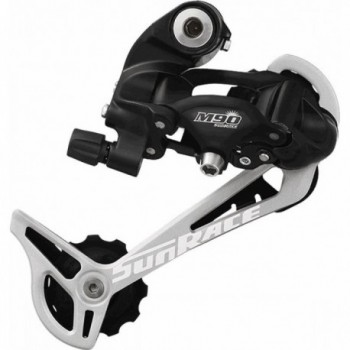 Sunrace 9V Black/Silver Long Cage Derailleur for 11-34T Cassettes MD90 - 1