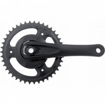 Black Aluminum Crankset 42D 170mm for Urban/City Bike - 1