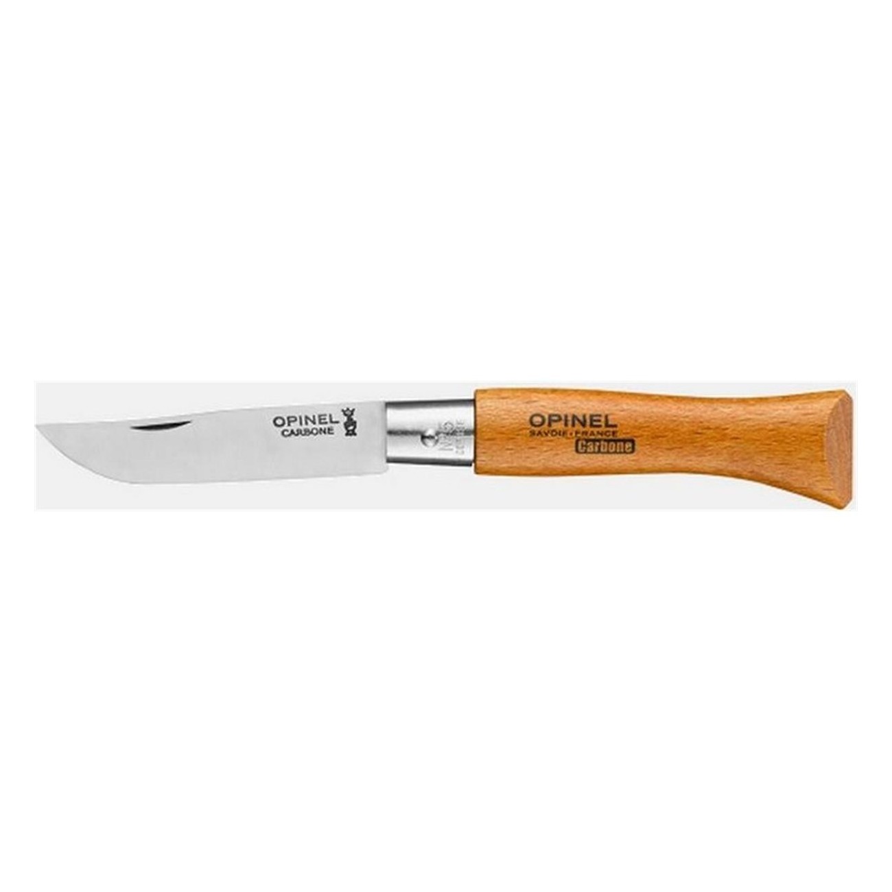 Coltello Opinel Viroblock N.5 in Acciaio al Carbonio con Lama da 6 cm e Manico in Faggio - 1 - Coltelli - 3123841110503