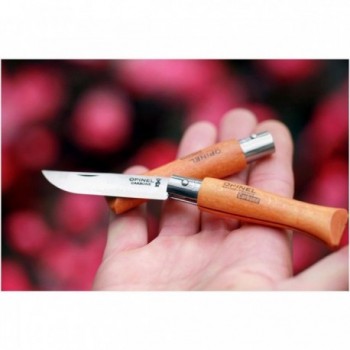 Coltello Opinel Viroblock N.5 in Acciaio al Carbonio con Lama da 6 cm e Manico in Faggio - 2 - Coltelli - 3123841110503