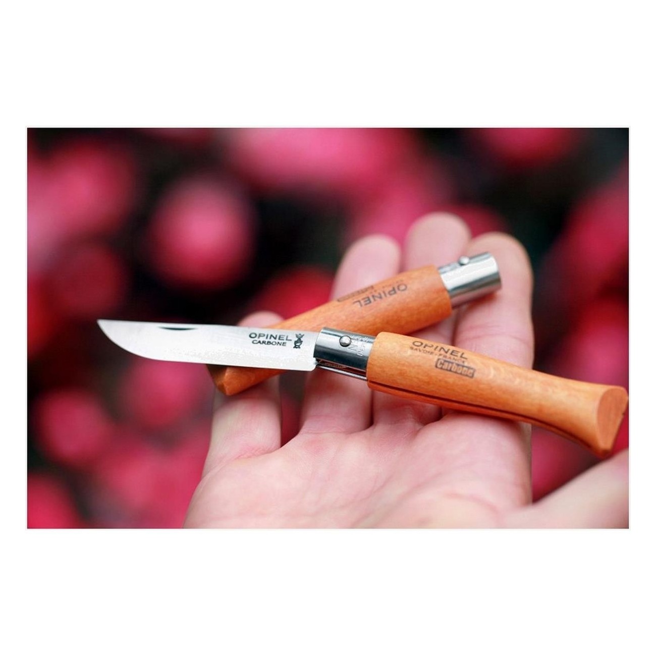 Coltello Opinel Viroblock N.5 in Acciaio al Carbonio con Lama da 6 cm e Manico in Faggio - 2 - Coltelli - 3123841110503