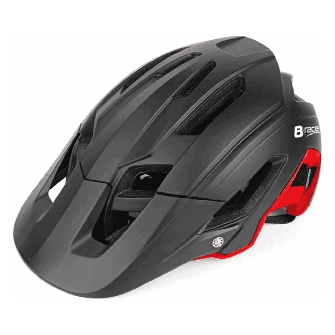 Casco B RACE STONE II Negro/Rojo L/XL (58-62 cm) - Seguridad y Comodidad - 2