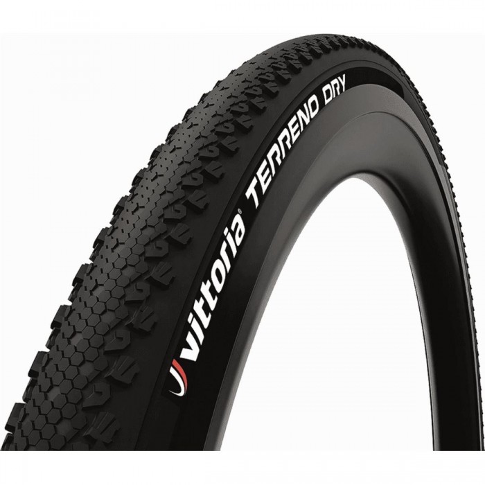 Gravel Tire 28' 700x38 Black Hard for Dry and Compact Terrain - 1