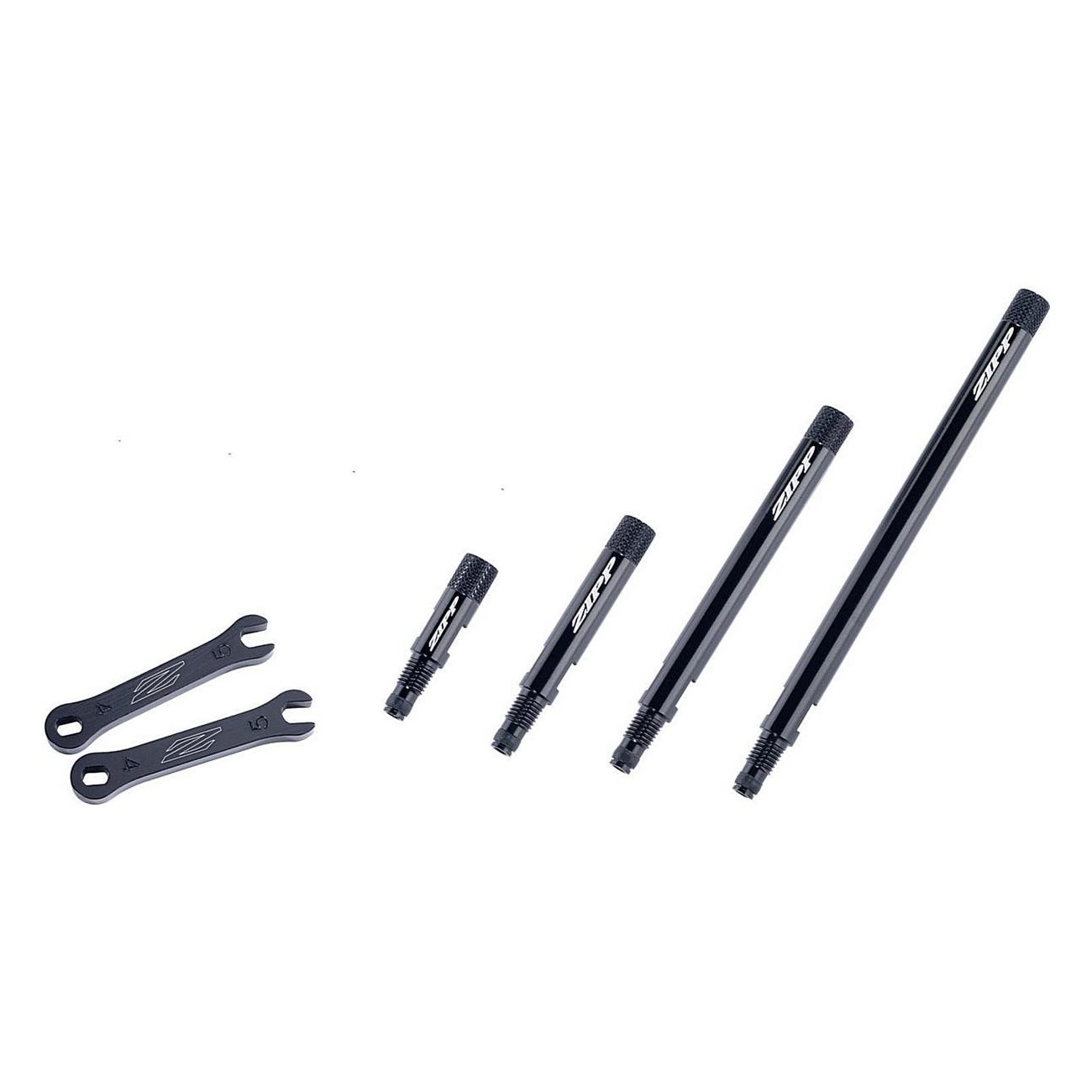 Kit de extensión de válvula estriada de aluminio Tangente 808, 65 mm (3 piezas) - 1