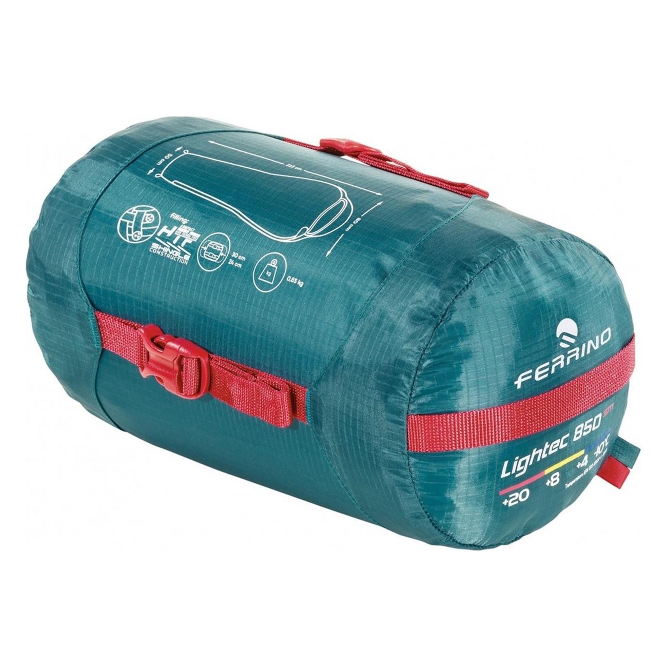 Sac de couchage Lightec SM 850 vert compact trekking - 2