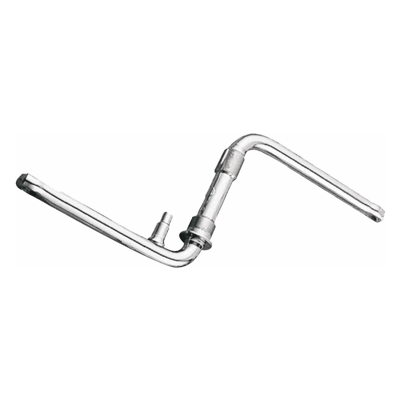 Manivelle Fauber 165mm en Acier Argent avec Filetage Pédale 1/2 MVTEK - 1