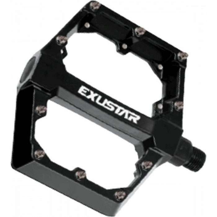 EXUSTAR E-PB531 Black Aluminum BMX Freestyle Pedals 105x108mm - 1